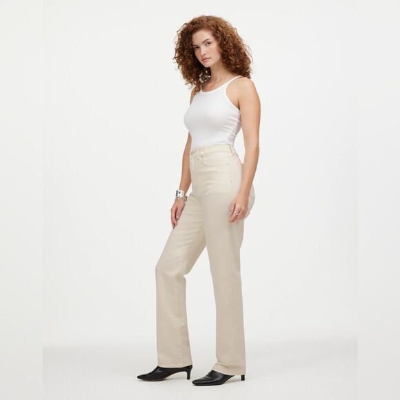 NWT Madewell Perfect 90s Curvy Straight Vintage Cream - Picture 1 of 10